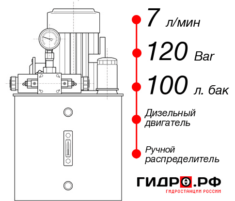 Дизельная маслостанция НДР-7И1210Т