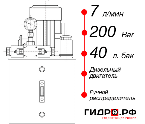 Автономная маслостанция НДР-7И204Т