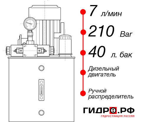 Автономная маслостанция НДР-7И214Т