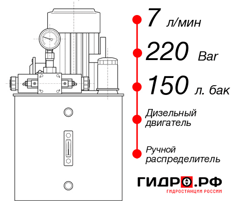 Дизельная маслостанция НДР-7И2215Т