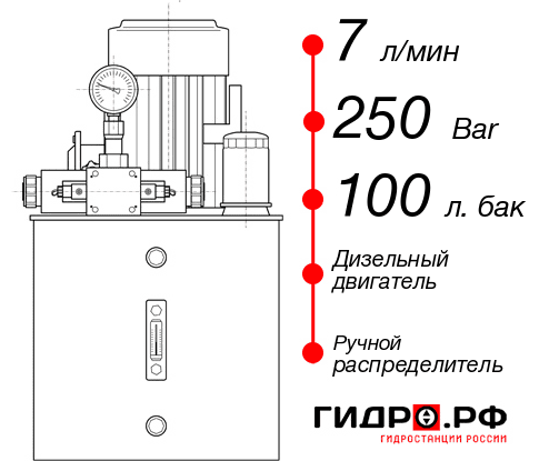 Дизельная маслостанция НДР-7И2510Т