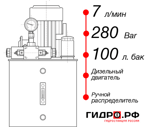 Дизельная маслостанция НДР-7И2810Т