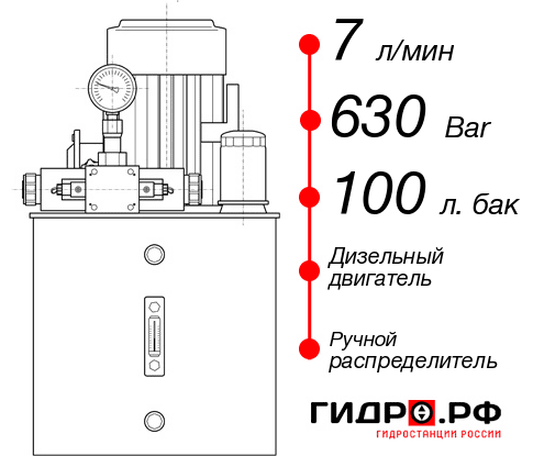 Маслостанция с домкратом НДР-7И6310Т