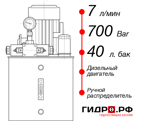 Маслостанция с домкратом НДР-7И704Т