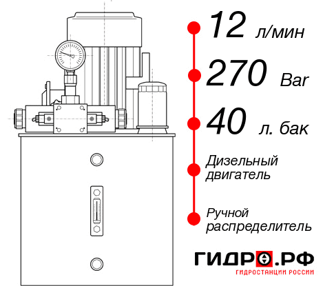 Дизельная маслостанция НДР-12И274Т