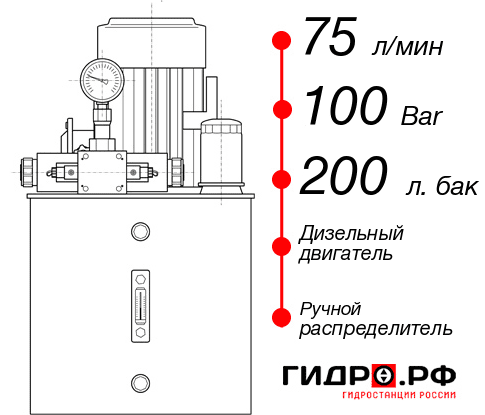 Маслостанция для свай НДР-75И1020Т