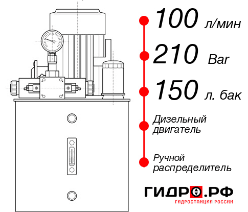 Гидростанция с ДВС НДР-100И2115Т