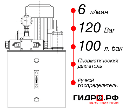 Маслостанция с пневмоприводом НПР-6И1210Т