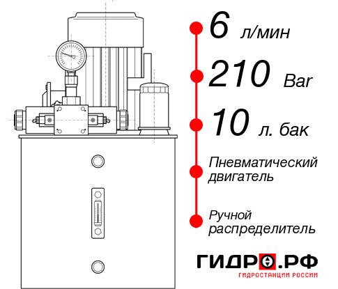 Гидростанция с пневмоприводом НПР-6И211Т