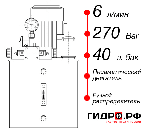 Маслостанция с пневмоприводом НПР-6И274Т