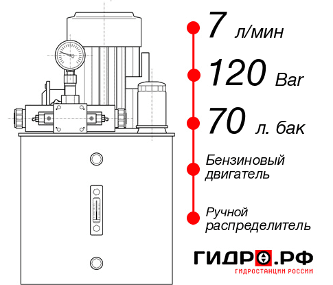 Гидростанция с ДВС НБР-7И127Т