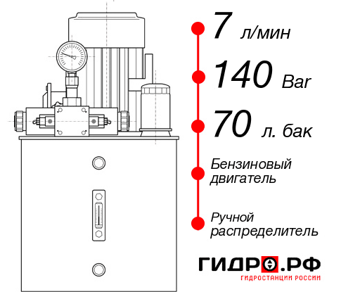 Бензиновая маслостанция НБР-7И147Т