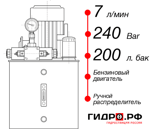 Бензиновая маслостанция НБР-7И2420Т