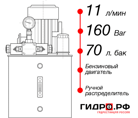 Гидростанция с ДВС НБР-11И167Т