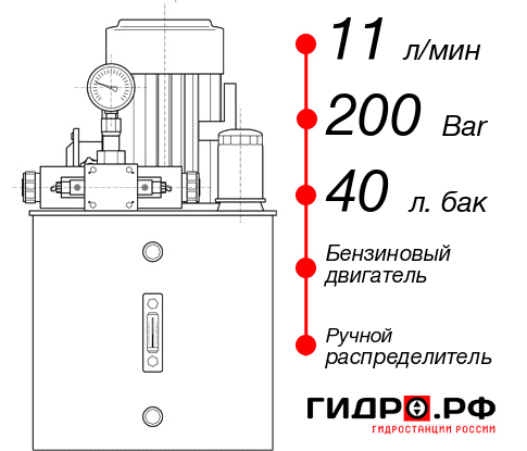 Маслостанция для дровокола НБР-11И204Т