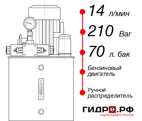 Бензиновая маслостанция НБР-14И217Т