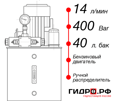 Маслостанция для гидравлического домкрата НБР-14И404Т