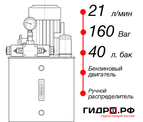 Маслостанция для гидроцилиндра НБР-21И164Т