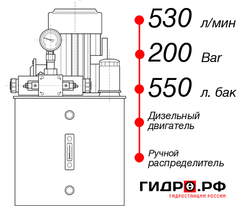 Маслостанция для гидромолота НДР-530И2055Т