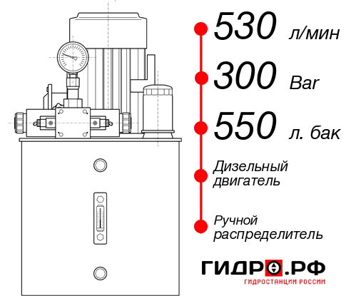 Маслостанция высокого давления НДР-530И3055Т