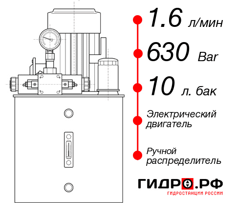 Компактная маслостанция НЭР-1,6И631Т