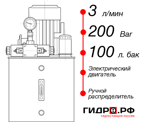 Гидростанция толкателя НЭР-3И2010Т