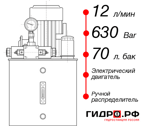 Маслостанция для гидравлического домкрата НЭР-12И637Т