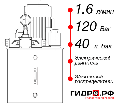 Гидростанция 220 Вольт НЭЭ-1,6И124Т