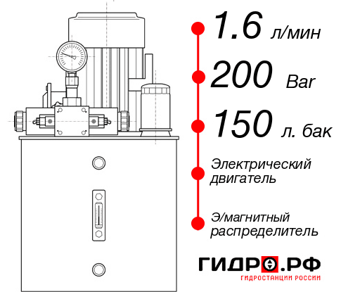 Гидростанция 220 Вольт НЭЭ-1,6И2015Т