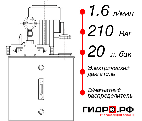 Малогабаритная маслостанция НЭЭ-1,6И212Т