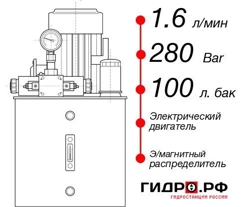 Гидростанция 220 Вольт НЭЭ-1,6И2810Т