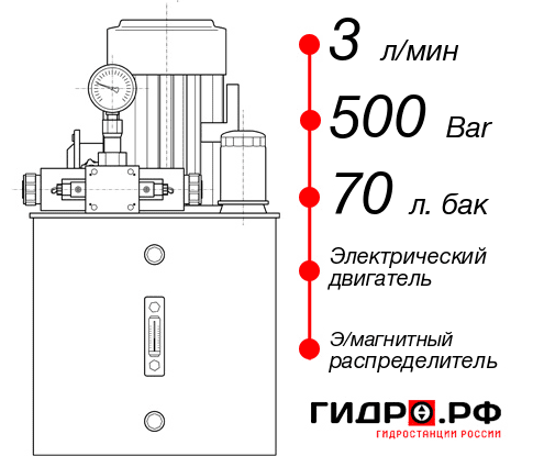 Гидростанция для промышленного оборудования НЭЭ-3И507Т