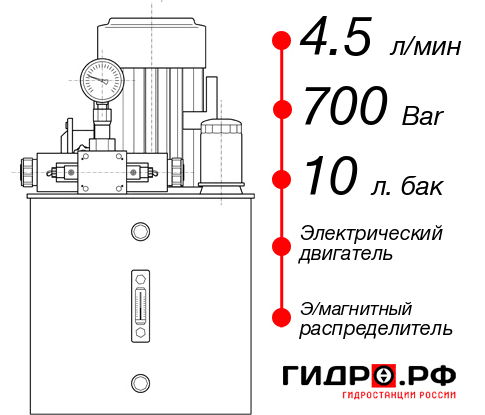 Ручная маслостанция НЭЭ-4,5И701Т