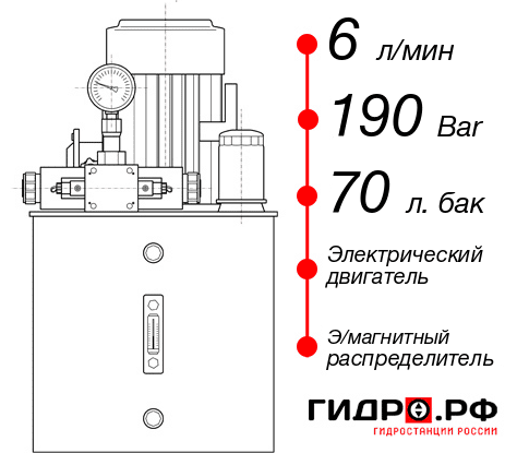 Гидростанция для гидроцилиндра НЭЭ-6И197Т