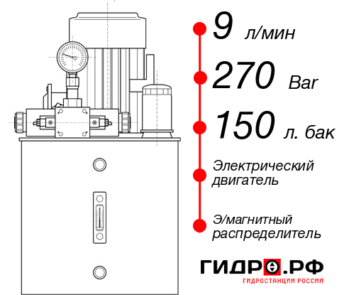 Маслостанция для гидропривода НЭЭ-9И2715Т