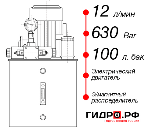 Гидростанция с электроприводом НЭЭ-12И6310Т