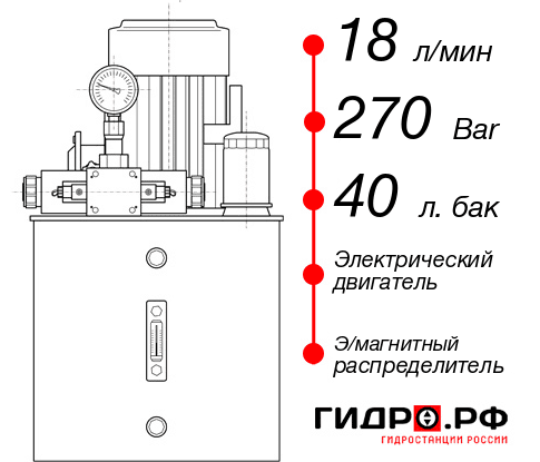 Гидростанция для подъемника НЭЭ-18И274Т