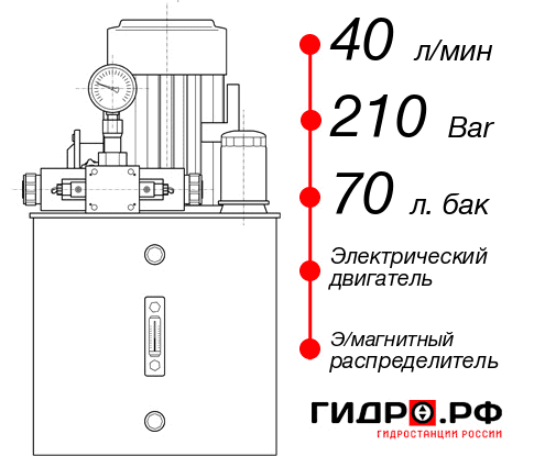 Маслостанция для пресса НЭЭ-40И217Т